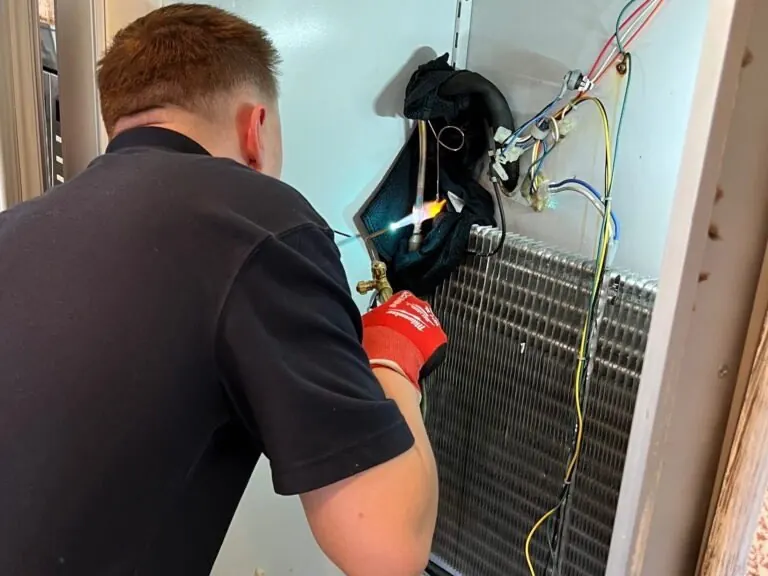 Restored Sub-Zero 500 Series freezer running at minus 5 degrees after R12 retrofit